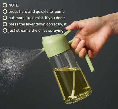 2 IN 1 Oil Dispenser & Sprayer Bottle [500ml]