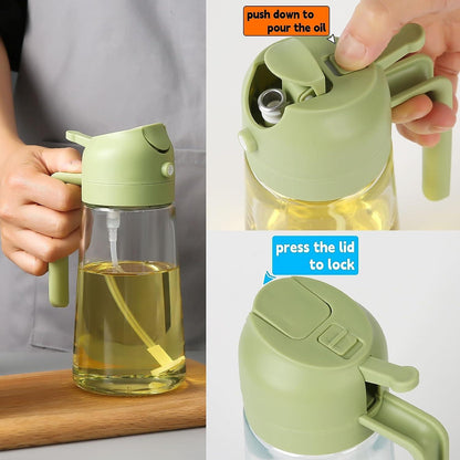 2 IN 1 Oil Dispenser & Sprayer Bottle [500ml]