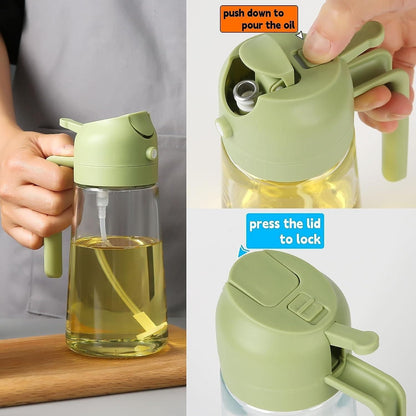 2 IN 1 Oil Dispenser & Sprayer Bottle [500ml]