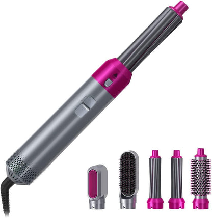 5 IN 1 Hair Styling Tool Detachable Hot Air Brush Hair Dryer with Comb