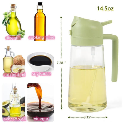 2 IN 1 Oil Dispenser & Sprayer Bottle [500ml]